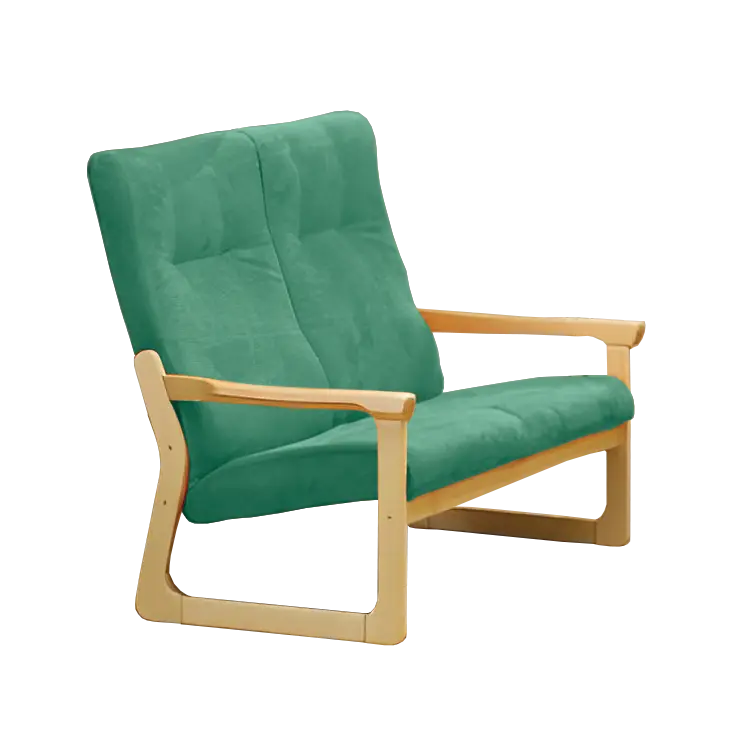 BE - 2 dvojkřeslo, koženka ROXA 2.11 - koženka pastelová zelená